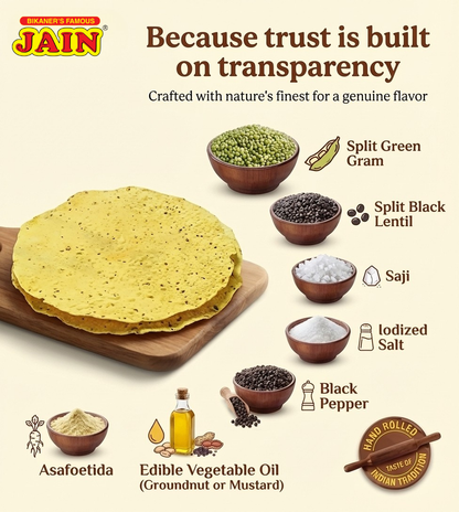 Moong Papad - Light Masala